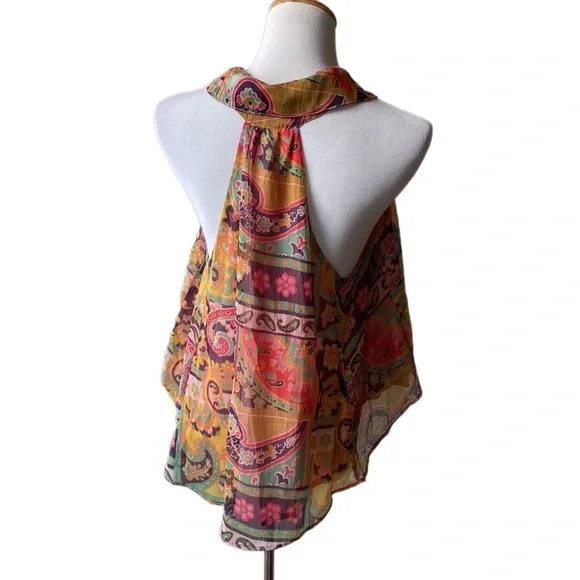 Free People Colorful Paisley Halter Blouse - Picture 7 of 11